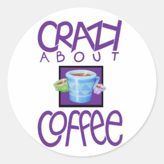 Rond Fou à propos de Sticker pourpre café