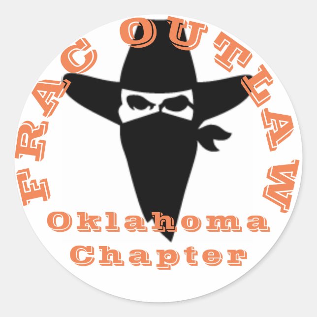 Rond Frac Outlaw Oklahoma chapitre sticker (Devant)