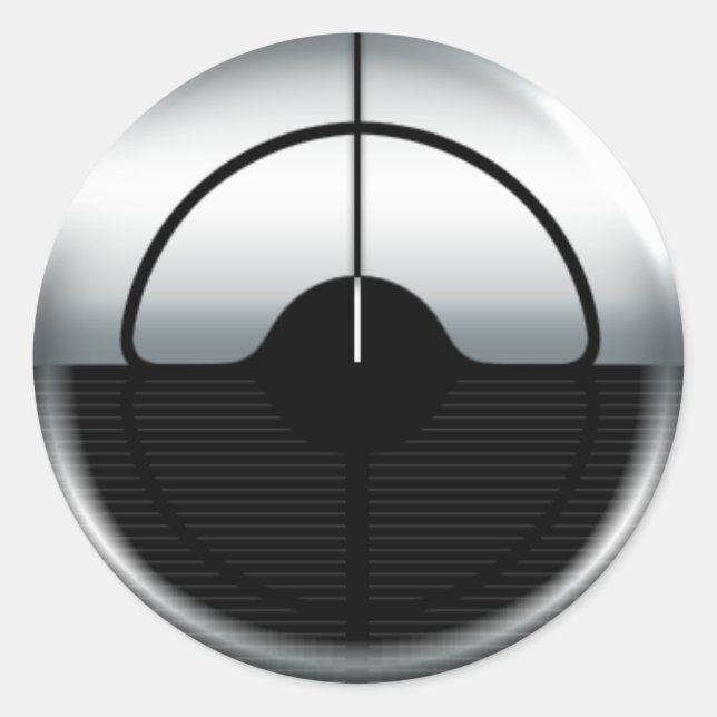 Rond FraggedNation.com Sticker PC/Ordinateur portable (Devant)