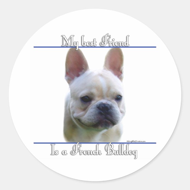 Rond Frenchie Best Friend 2 - Sticker (Devant)