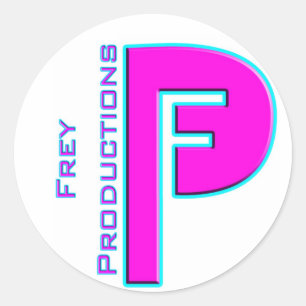 Rond Frey Productions Hot Pink Sticker