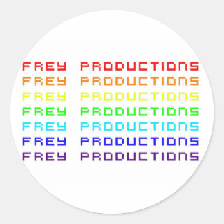 Rond Frey Productions Rainbow Letters Sticker