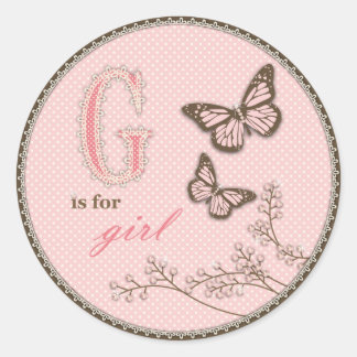 Rond G est pour Sticker pour fille