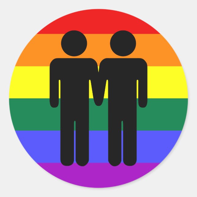 Rond Garçon + Sticker arc-en-ciel garçon (Devant)