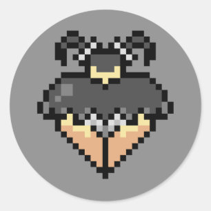 Rond Goth dans une courte jupe noire Sticker