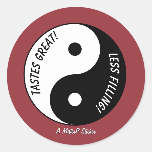 Rond Goûts superbes / moins remplis - Un Sticker Mister (Devant)