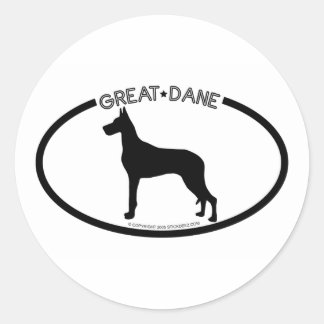 Rond Grand Sticker noir silhouette Danse