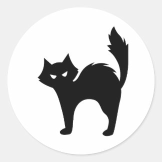 Rond Grumpy CatMan Sticker