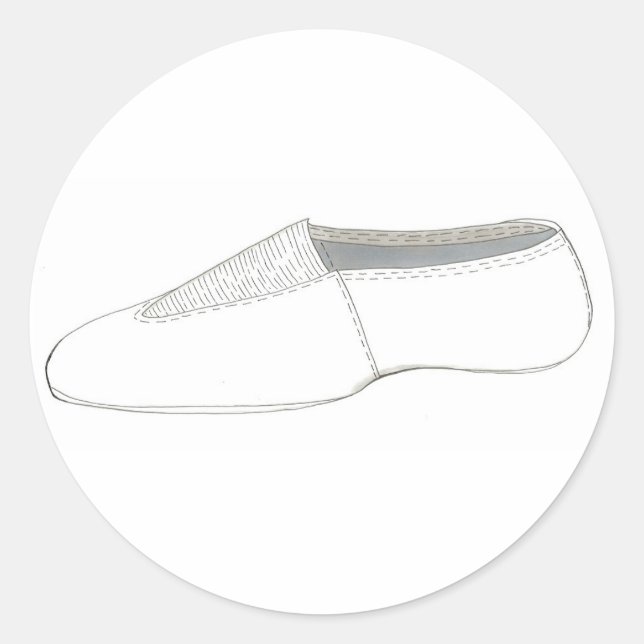 Rond Gym Gymnastique Acro acroatics Chaussure Sticker (Devant)