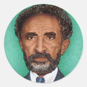 Rond Haile Selassie Empire of Ethiopia Rasta Sticker