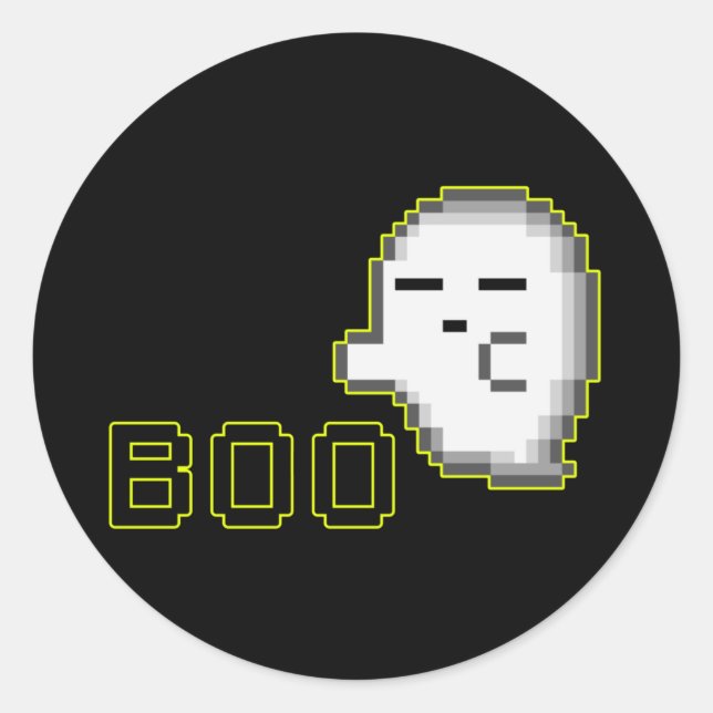 Rond HALLOWEEN GHOST - Sticker BOO 2 (Devant)