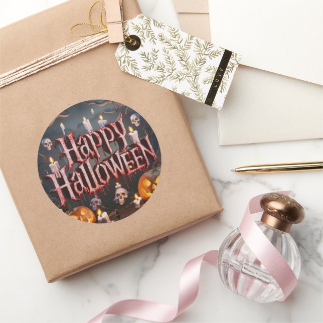 Rond Halloween- Sticker (Cadeaux)