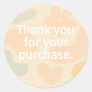 Rond hank You Sticker   Bâton d'emballage pour petites 