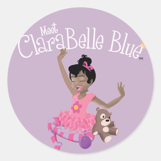 Rond Happy ClaraBelle Sticker (Devant)