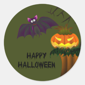 Rond Happy Halloween Sticker