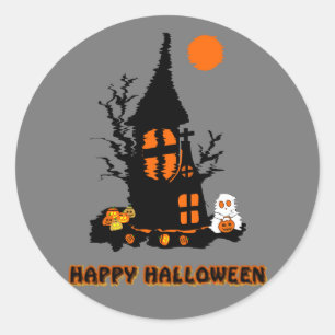 Rond Happy Halloween Sticker