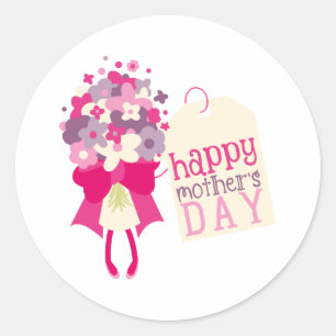 Rond Happy Mothers Day Classic Round Sticker