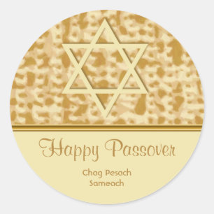 Rond Happy Passover Sticker