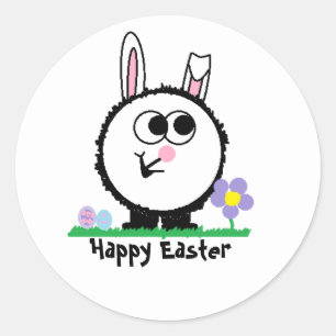 Rond Happy Sticker Weeble de Pâques