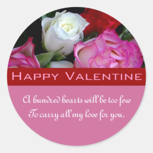 Rond Happy Valentine Sticker