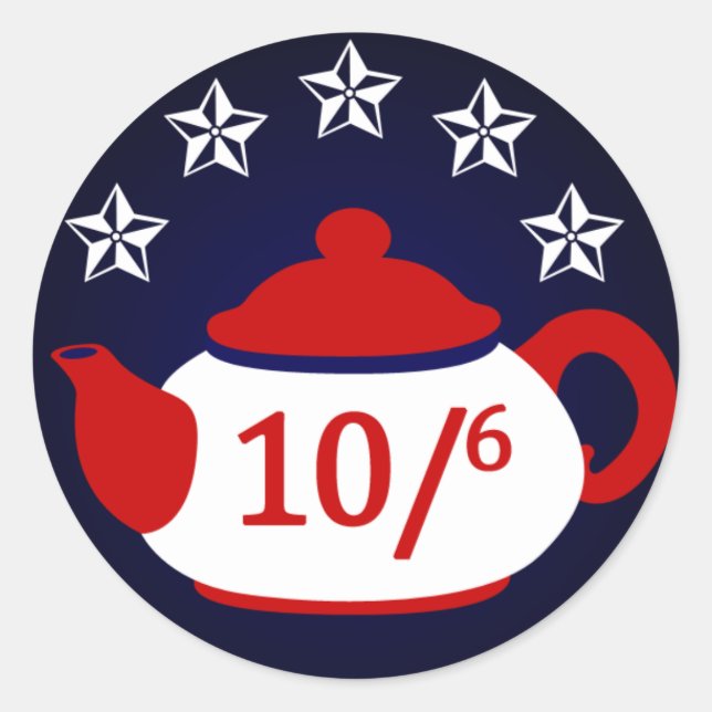 Rond Hatter pour le président : Sticker Tea Party (Devant)