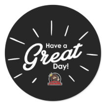 Have A Great Day Sticker (Black)