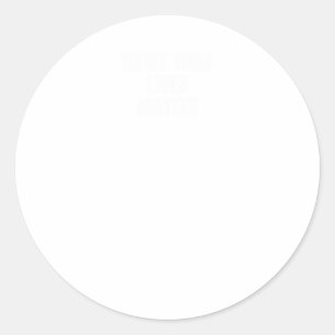 Rond Hawk Tuah vit Sticker