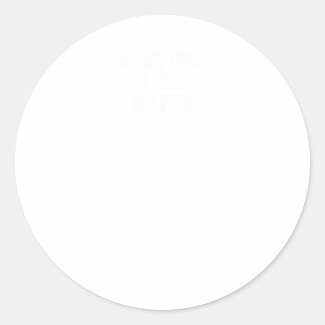 Rond Hawk Tuah vit Sticker (Devant)