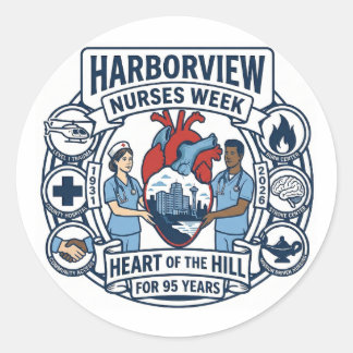 Rond Heart of the Hill Sticker (Design A)