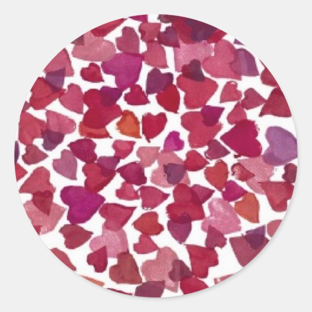 Rond Hearts Galore - Sticker (Devant)