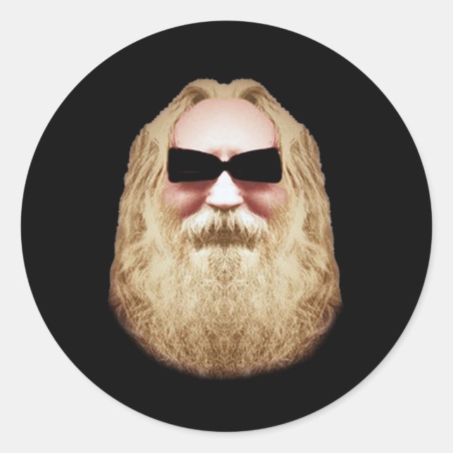 ROND HEUREUX HIPPIE STICKER (Devant)