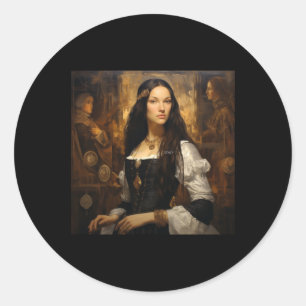 Rond Histoire Sticker pour peinture féminine3