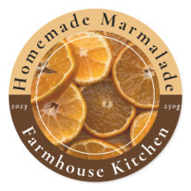 Homemade Customizable Marmalade Jam Sticker
