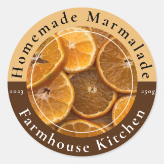 Rond Homemade Customizable Marmalade Jam Sticker