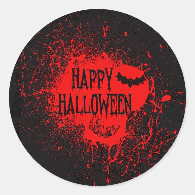 Rond Horreur d'Halloween Spooktaculaire | Sticker (Devant)