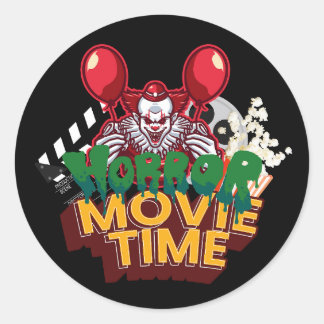 Rond Horror Movie Time Clown Sticker