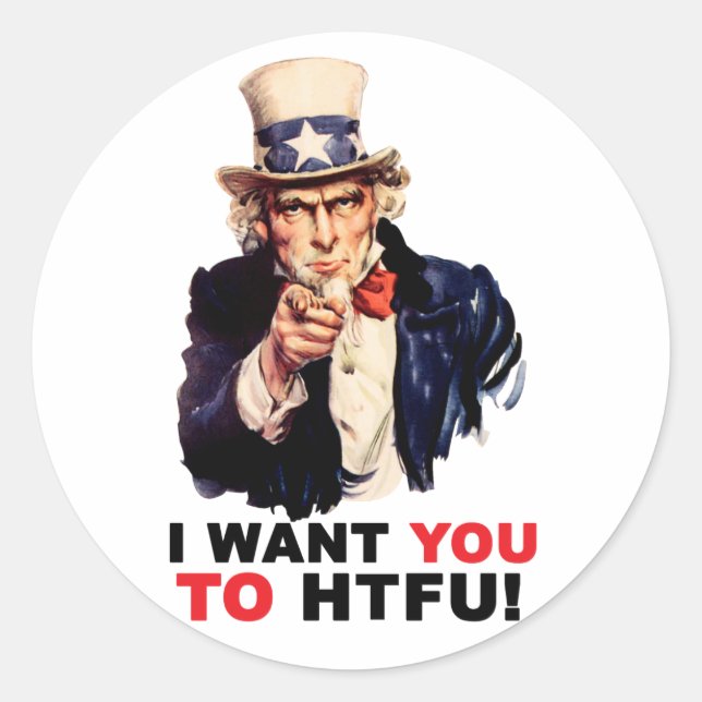 Rond HTFU - Sticker (Devant)