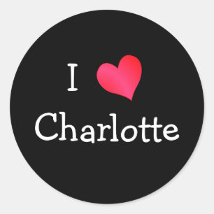 Rond I Love Charlotte Sticker