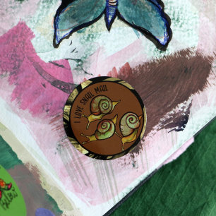 Rond I Love Snail Mail Classic Round Sticker