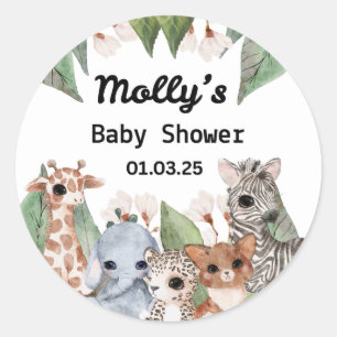 Rond Il est sur le point d'obtenir Sticker ronde Baby s