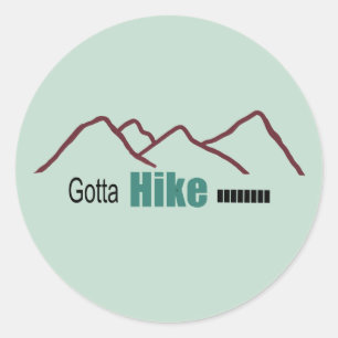 Rond Il Faut Randonner Ces Montagnes Simplistic Sticker
