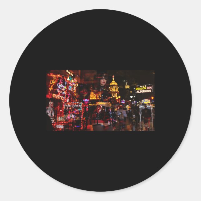 Rond Illusion Néon Entre Réalité Et Sticker Imaginaire (Devant)