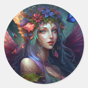 Rond Imaginaire Fairy Art Classic Round Sticker