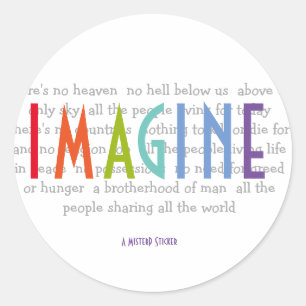 Rond IMAGINE - Sticker MisterP