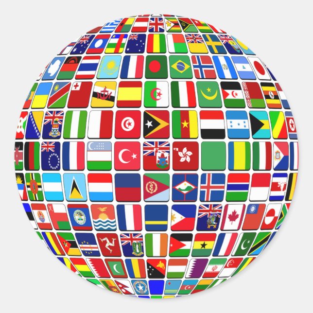 Rond Indicateurs internationaux Sticker mondial United (Devant)