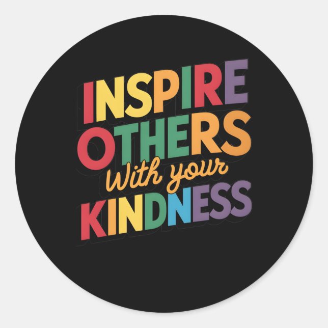Rond Inspirer D'Autres Avec Votre Sticker De Douceur (Devant)
