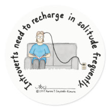 Introvert Basics : Recharger Sticker