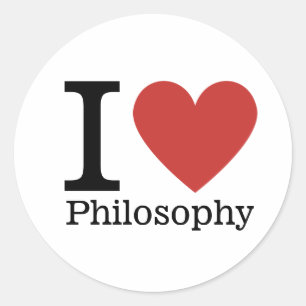 Rond J'❤️ Aimé Philosophie STICKER