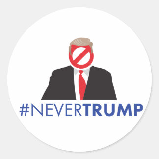 Rond Jamais Trump Sticker