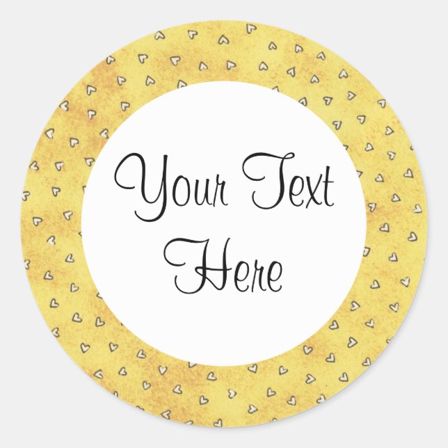 Rond Jaune Avec Sticker Coeur (Devant)